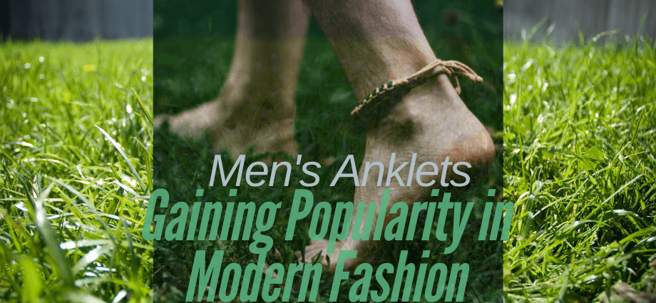 Mens's Anklets Gaining Popularity in Modern Fashion image