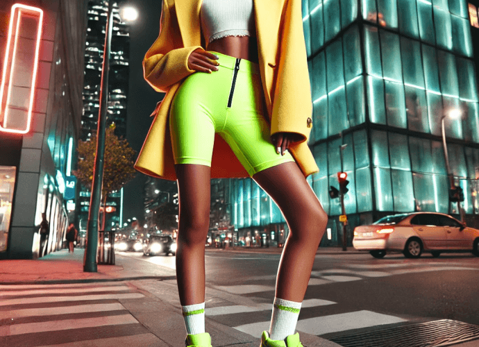 Neon Bike Shorts: Fashion Trend or Faux Pas?