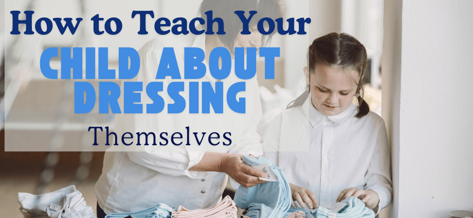 child dressing