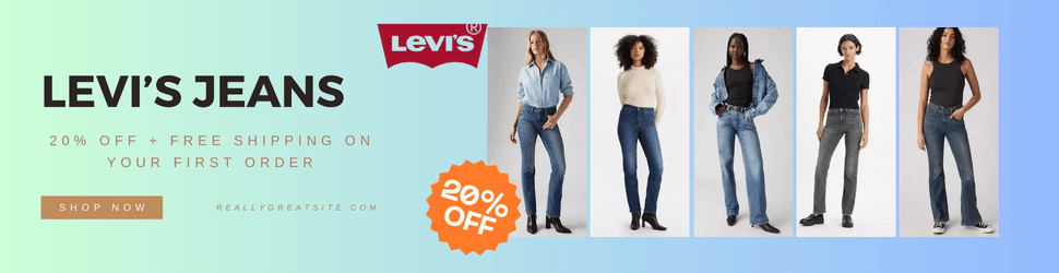 Levis jeans banner
