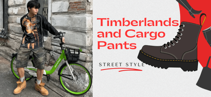 Timberland Boots and Cargo Pants image